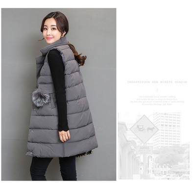 Καθημερινό μακρύ γυναικείο γιλέκο σε δύο χρώματα