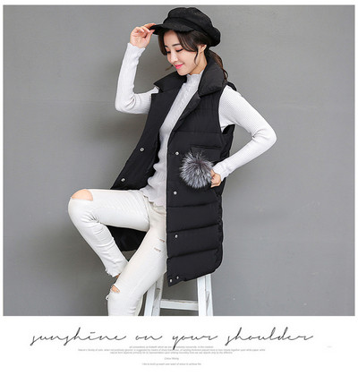 Καθημερινό μακρύ γυναικείο γιλέκο σε δύο χρώματα