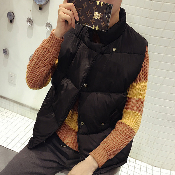 Ανδρικό γιλέκο με κουμπιά κατάλληλο για  τη καθημερινή ζωή σε τρία χρώματα