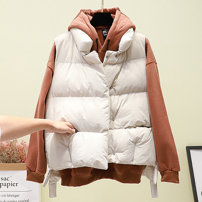 Vesta casual dama in alb si negru