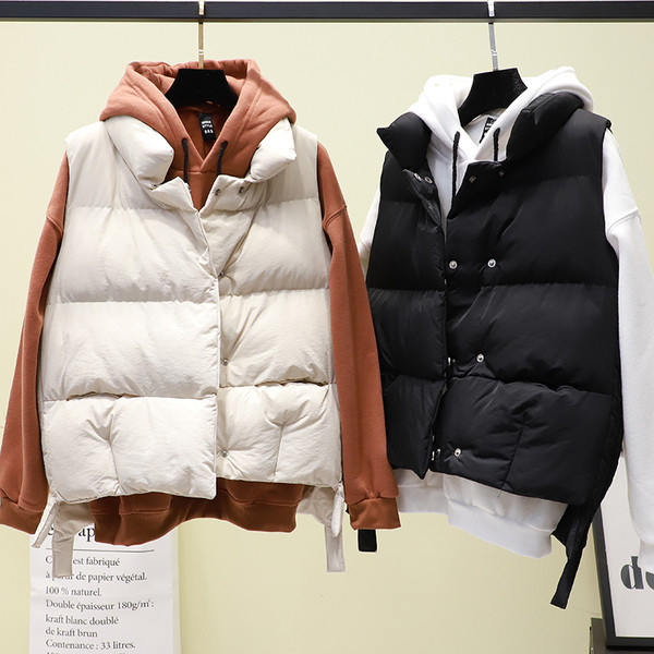 Vesta casual dama in alb si negru