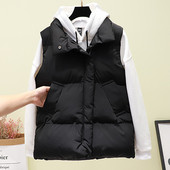 Γυναικείο γιλέκο σε λευκό και μαύρο χρώμα