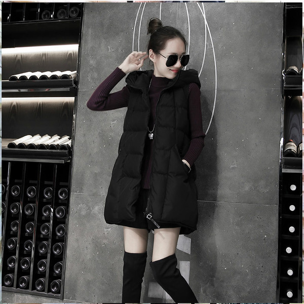 Vesta de dama moderna cu gluga si puf in doua culori