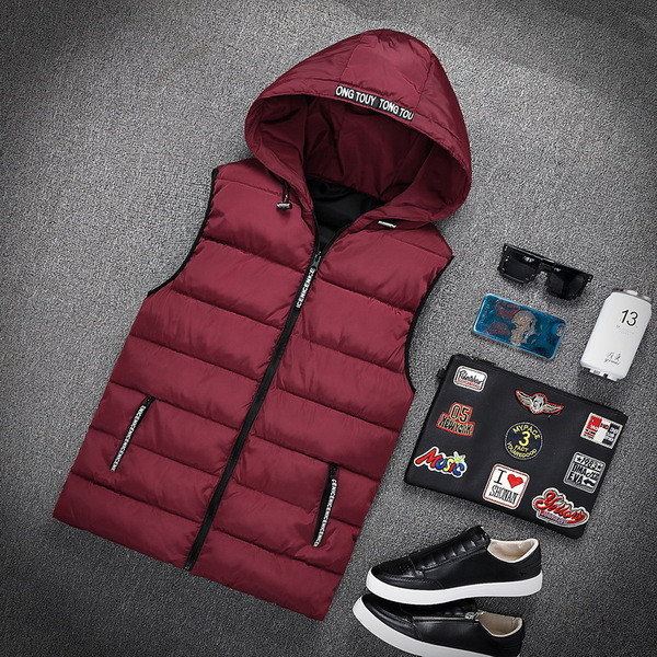 Vestă pentru bărbați cu glugă potrivită pentru utilizarea de zi cu zi în cinci culori