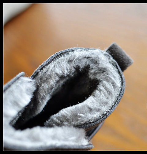 Χειμερινές μπότες για αγόρια σε μαύρο και γκρι χρώμα