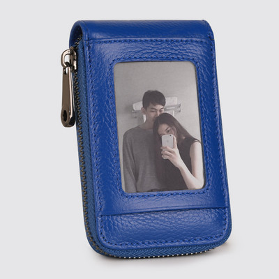 Δερμάτινο πορτοφόλι για άνδρες με εξωτερική τσέπη