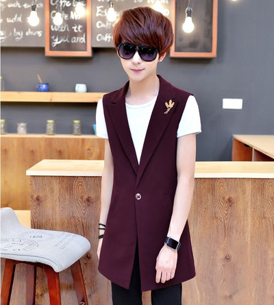 Vesta eleganta pentru barbati cu nasture metalice in mai multe culori