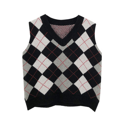 Γυναικείο γιλέκο με ντεκολτέ με V-λαιμόκοψη