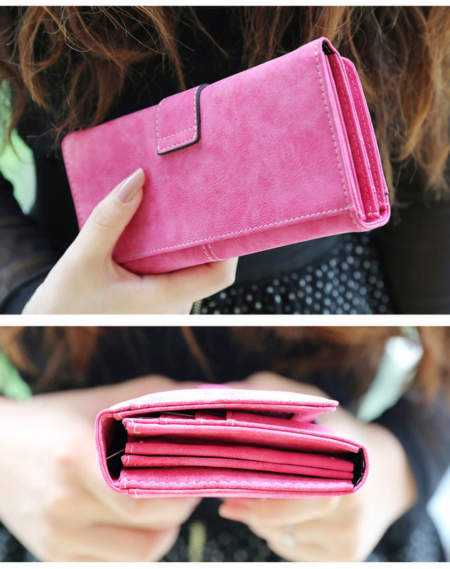 Καθημερινό γυναικείο πορτοφόλη σε  ροζ χρώμα