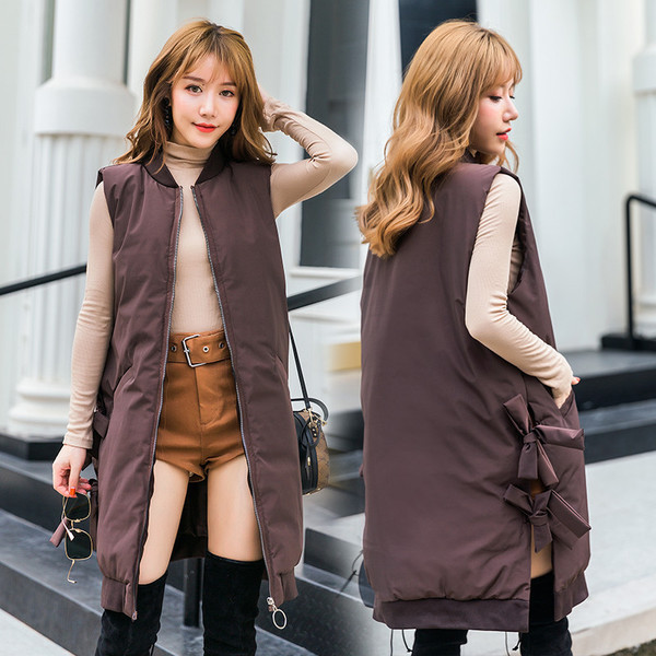 Μακρύ γυναικείο μπουφάν σε τρία χρώματα