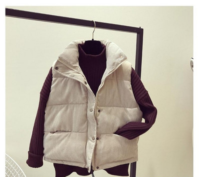 Μοντέρνο γυναικείο γιλέκο με μαλακό κάλυμμα σε διάφορα χρώματα