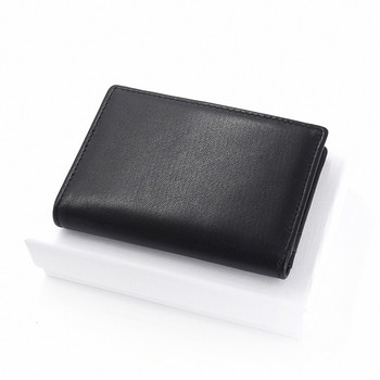 Кожен мъжки портфейл в черен цвят