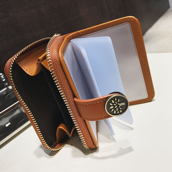 Portofel de dama din piele in trei culori