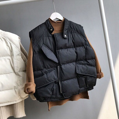 Γυναικείο καθημερινό γιλέκο με τσέπες σε διάφορα χρώματα