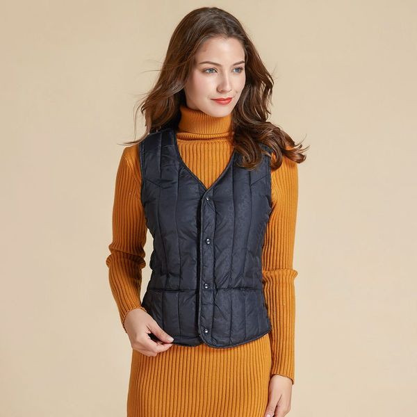 Μοντέρνο γυναικείο γιλέκο με απαλή επένδυση σε διάφορα χρώματα