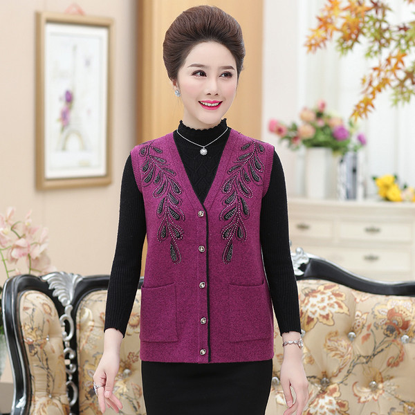 Κομψό γυναικείο γιλέκο με φυτικά μοτίβα σε διάφορα χρώματα