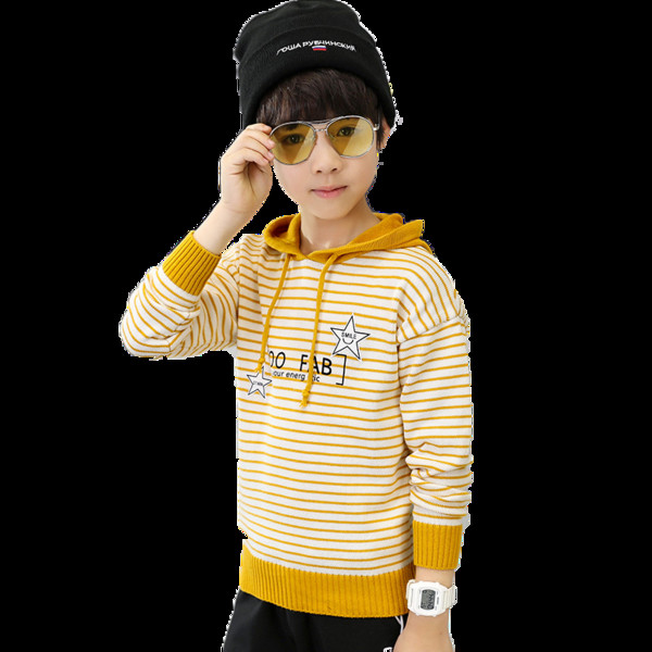 Παιδική μπλούζα με κουκούλα, κεντήματα και επιγραφή