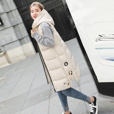 Μοντέρνο μακρύ γυναικείο μπουφάν με κουκούλα σε διάφορα χρώματα