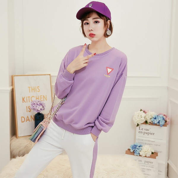 Γυναικεία αθλητικά-casual σετ με δίχρωμη εκτύπωση