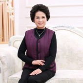 Καθημερινό γυναικείο γιλέκο με μαλακή επένδυση σε πορφυρό χρώμα