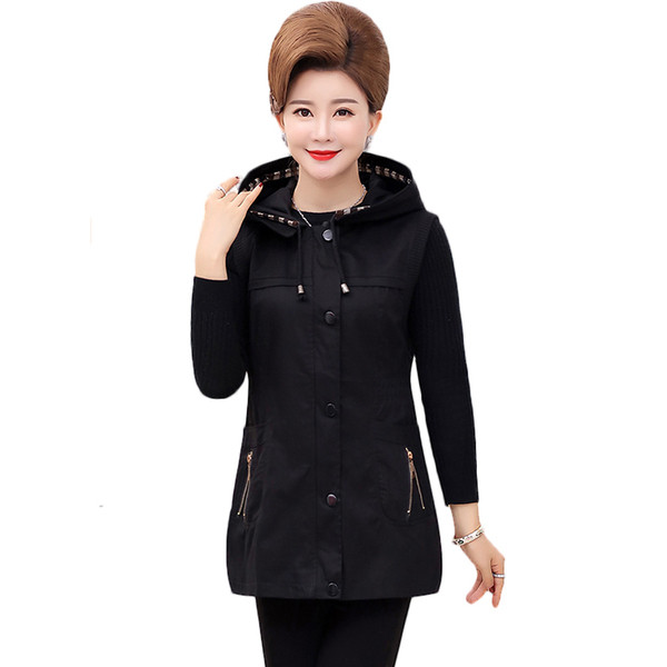 Μοντέρνο γυναικείο γιλέκο με κουκούλα σε τρία χρώματα