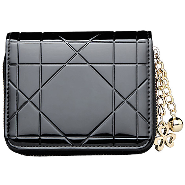 Portofel mic de dama din piele lacuita in mai multe culori