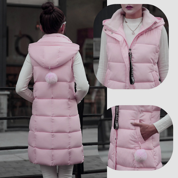 Μοντέρνο μακρύ γυναικείο μπουφάν με κουκούλα και κουκούλα  σε διάφορα χρώματα