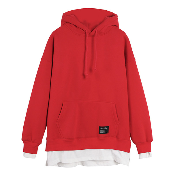 Αθλητικό γυναικείο φούτερ με κουκούλα και τσέπη σε τρία χρώματα