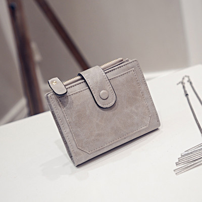 Γυναικείο μικρό δερμάτινο πορτοφόλι σε διάφορα χρώματα