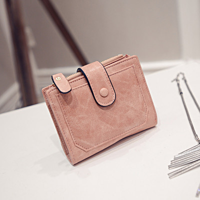 Γυναικείο μικρό δερμάτινο πορτοφόλι σε διάφορα χρώματα