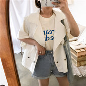 Καθημερινό γυναικείο γιλέκο με κουμπιά σε δύο χρώματα