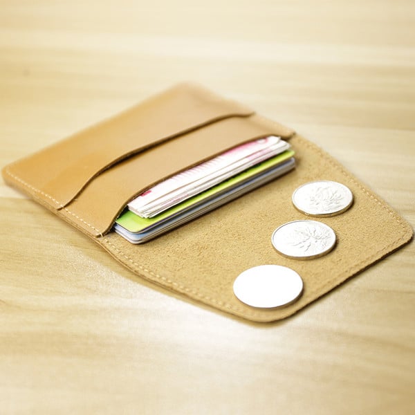 Portofel mic casual barbatesc din piele ecologica