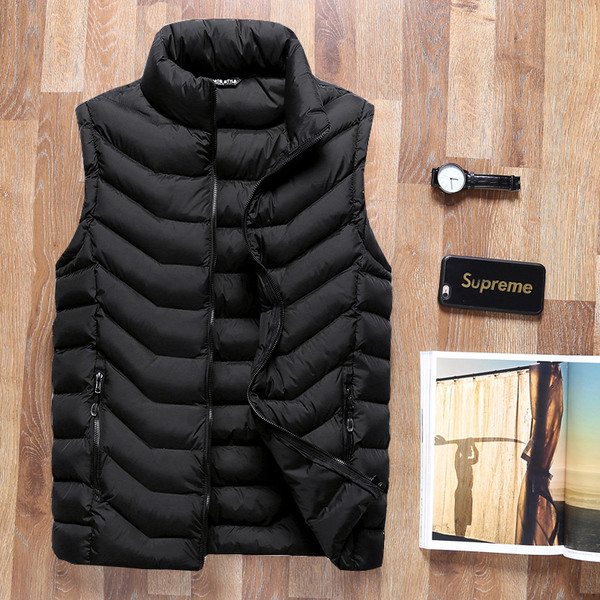 Мъжки елек с висока яка в няколко цвята