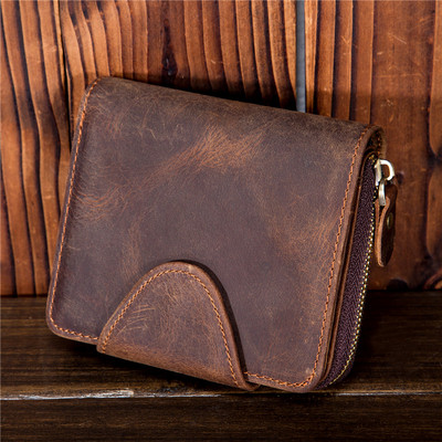 Men`s retro wallet made of eco leather