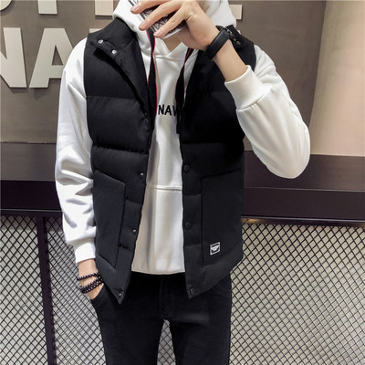 Ανδρικό σπορ καθημερινό γιλέκο σε διάφορα χρώματα με κουκούλα και κεντήματα σε δύο σχέδια