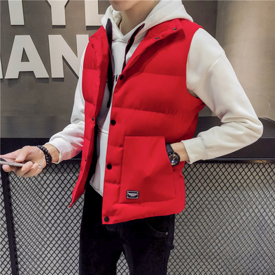 Ανδρικό σπορ καθημερινό γιλέκο σε διάφορα χρώματα με κουκούλα και κεντήματα σε δύο σχέδια