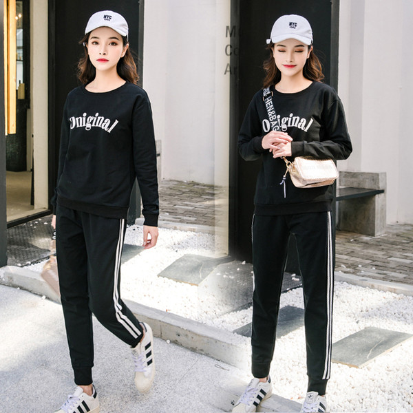 Set sport pentru femei din două părți cu aplicare în negru, alb și roșu