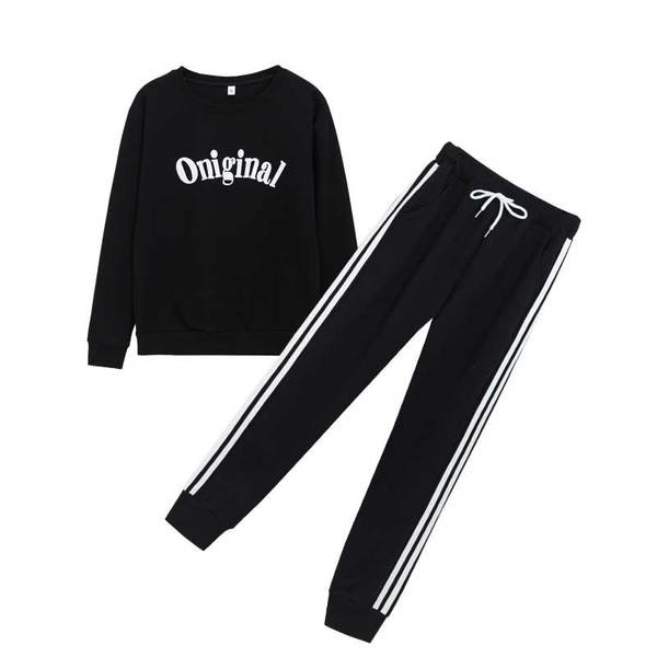 Set sport pentru femei din două părți cu aplicare în negru, alb și roșu