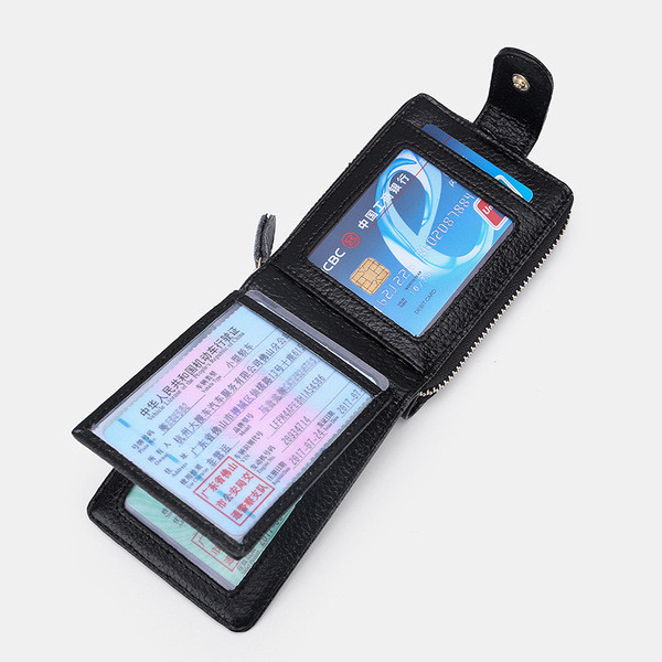 Ежедневен мъжки портфейл от еко кожа в три цвята