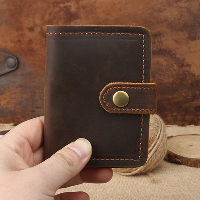 Άνετο ανρικό πορτοφόλι σε καφέ χρώμα