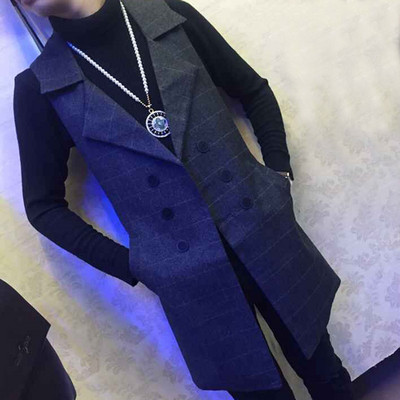 Κομψό μακρύ ανδρικό γιλέκο σε τρία σχέδια