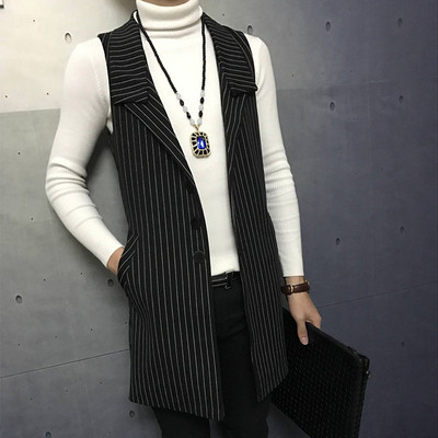 Κομψό μακρύ ανδρικό γιλέκο σε τρία σχέδια