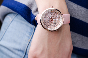 Дамски Часовник Prance Crystals с Естествена кожа
