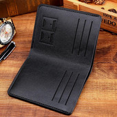 Μίνι ανδρικό δερμάτινο πορτοφόλι σε μαύρο και καφέ χρώμα