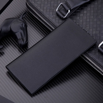 Изчистен стилен мъжки портфейл в черен и кафяв цвят