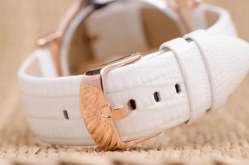 Часовник Prance Aqua в Бяло с Естествена кожа