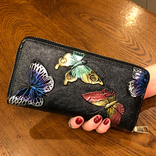 Portofel modern de dama in negru