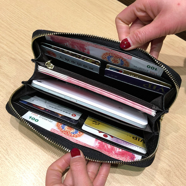 Portofel modern de dama in negru