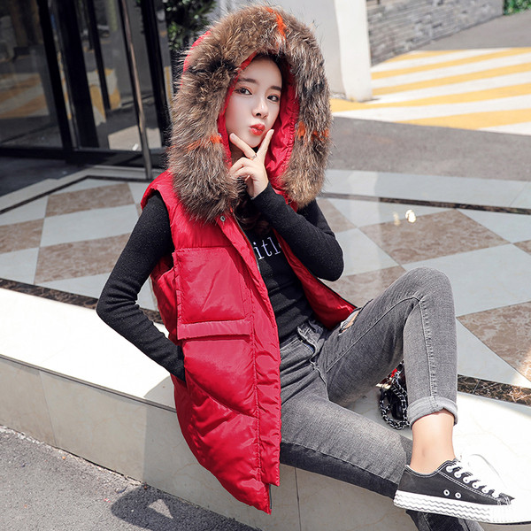 Καθημερινό γυναικείο γιλέκο με κουκούλα  σε διάφορα χρώματα