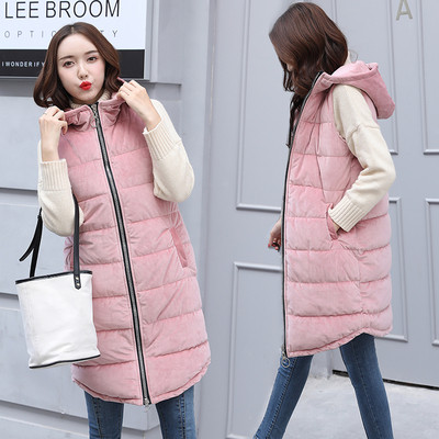 Μακρύ γυναικείο γιλ`έκο με απαλή κουκούλα σε τρία χρώματα